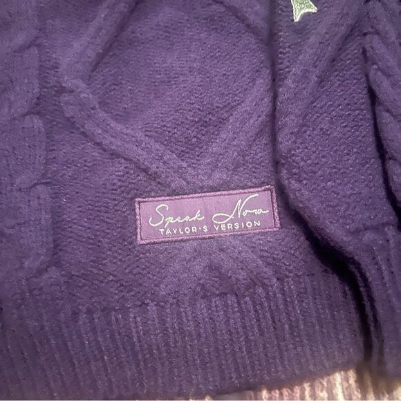 Women’s Taylor Swift Speak Now Purple Cardigan for Re-record Drop XL/2XL - Picture 2 of 10